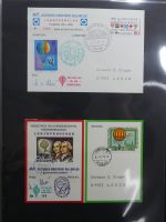 BRD Bund Kinderdorf Ballonpost auf selbstgestalteten Seiten #MA098