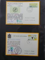 BRD Bund Kinderdorf Ballonpost auf selbstgestalteten Seiten #MA098