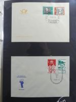 DDR Sammlung FDCs mit Besseren auf selbstgestalteten Seiten #MA100