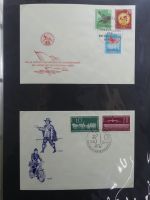 DDR Sammlung FDCs mit Besseren auf selbstgestalteten Seiten #MA100