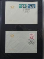 DDR Sammlung FDCs mit Besseren auf selbstgestalteten Seiten #MA100