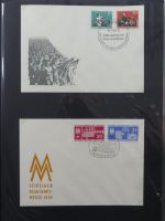 DDR Sammlung FDCs mit Besseren auf selbstgestalteten Seiten #MA100