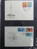 DDR Sammlung FDCs mit Besseren auf selbstgestalteten Seiten #MA100