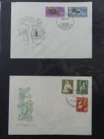 DDR Sammlung FDCs mit Besseren auf selbstgestalteten Seiten #MA100