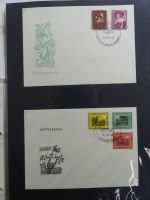 DDR Sammlung FDCs mit Besseren auf selbstgestalteten Seiten #MA100
