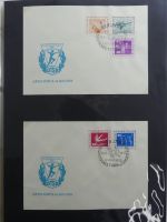 DDR Sammlung FDCs mit Besseren auf selbstgestalteten Seiten #MA100