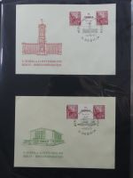 DDR Sammlung FDCs mit Besseren auf selbstgestalteten Seiten #MA100
