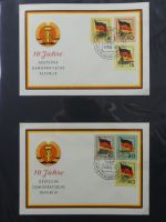 DDR Sammlung FDCs mit Besseren auf selbstgestalteten Seiten #MA100