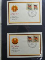 DDR Sammlung FDCs mit Besseren auf selbstgestalteten Seiten #MA100