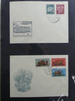 DDR Sammlung FDCs mit Besseren auf selbstgestalteten Seiten #MA100