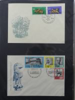 DDR Sammlung FDCs mit Besseren auf selbstgestalteten Seiten #MA100