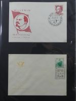 DDR Sammlung FDCs mit Besseren auf selbstgestalteten Seiten #MA100