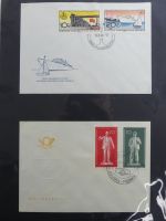 DDR Sammlung FDCs mit Besseren auf selbstgestalteten Seiten #MA100