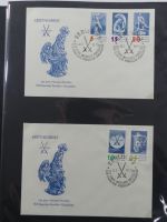 DDR Sammlung FDCs mit Besseren auf selbstgestalteten Seiten #MA100