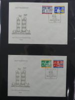 DDR Sammlung FDCs mit Besseren auf selbstgestalteten Seiten #MA100