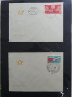DDR Sammlung FDCs mit Besseren auf selbstgestalteten Seiten #MA100