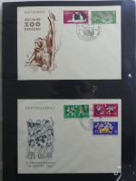 DDR Sammlung FDCs mit Besseren auf selbstgestalteten Seiten #MA100