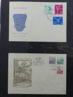 DDR Sammlung FDCs mit Besseren auf selbstgestalteten Seiten #MA100