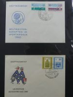 DDR Sammlung FDCs mit Besseren auf selbstgestalteten Seiten #MA100
