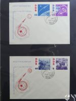 DDR Sammlung FDCs mit Besseren auf selbstgestalteten Seiten #MA100