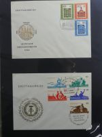 DDR Sammlung FDCs mit Besseren auf selbstgestalteten Seiten #MA100
