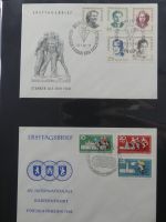 DDR Sammlung FDCs mit Besseren auf selbstgestalteten Seiten #MA100