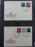 DDR Sammlung FDCs mit Besseren auf selbstgestalteten Seiten #MA100