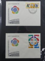 DDR Sammlung FDCs mit Besseren auf selbstgestalteten Seiten #MA100