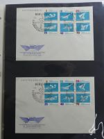 DDR Sammlung FDCs mit Besseren auf selbstgestalteten Seiten #MA100