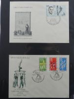 DDR Sammlung FDCs mit Besseren auf selbstgestalteten Seiten #MA100