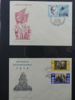 DDR Sammlung FDCs mit Besseren auf selbstgestalteten Seiten #MA100