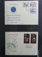 DDR Sammlung FDCs mit Besseren auf selbstgestalteten Seiten #MA100
