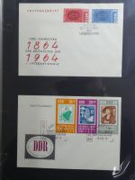 DDR Sammlung FDCs mit Besseren auf selbstgestalteten Seiten #MA100