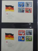 DDR Sammlung FDCs mit Besseren auf selbstgestalteten Seiten #MA100