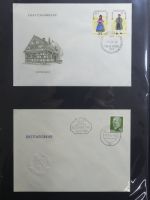DDR Sammlung FDCs mit Besseren auf selbstgestalteten Seiten #MA100