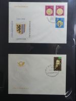 DDR Sammlung FDCs mit Besseren auf selbstgestalteten Seiten #MA100