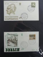 Berlin Sammlung FDCs auf selbstgestalteten Seiten #MA101