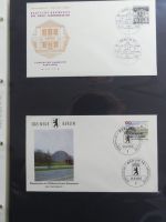 Berlin Sammlung FDCs auf selbstgestalteten Seiten #MA101