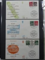 Berlin Sammlung FDCs auf selbstgestalteten Seiten #MA101