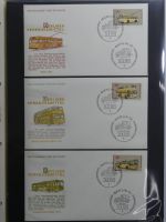 Berlin Sammlung FDCs auf selbstgestalteten Seiten #MA101