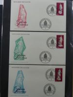 Berlin Sammlung FDCs auf selbstgestalteten Seiten #MA101