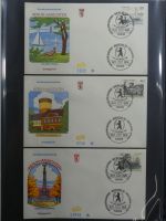 Berlin Sammlung FDCs auf selbstgestalteten Seiten #MA101