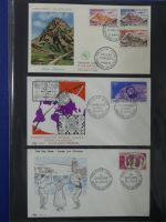 Andorra Sammlung FDCs mit Besseren auf selbstgestalteten Seiten #MA103