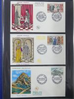 Andorra Sammlung FDCs mit Besseren auf selbstgestalteten Seiten #MA103