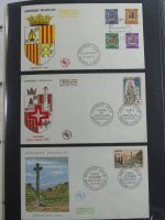 Andorra Sammlung FDCs mit Besseren auf selbstgestalteten Seiten #MA103