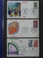 Andorra Sammlung FDCs mit Besseren auf selbstgestalteten Seiten #MA103