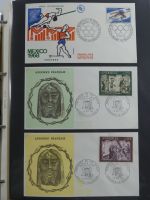 Andorra Sammlung FDCs mit Besseren auf selbstgestalteten Seiten #MA103