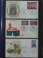 Andorra Sammlung FDCs mit Besseren auf selbstgestalteten Seiten #MA103