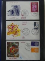 Andorra Sammlung FDCs mit Besseren auf selbstgestalteten Seiten #MA103