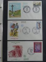 Andorra Sammlung FDCs mit Besseren auf selbstgestalteten Seiten #MA103
